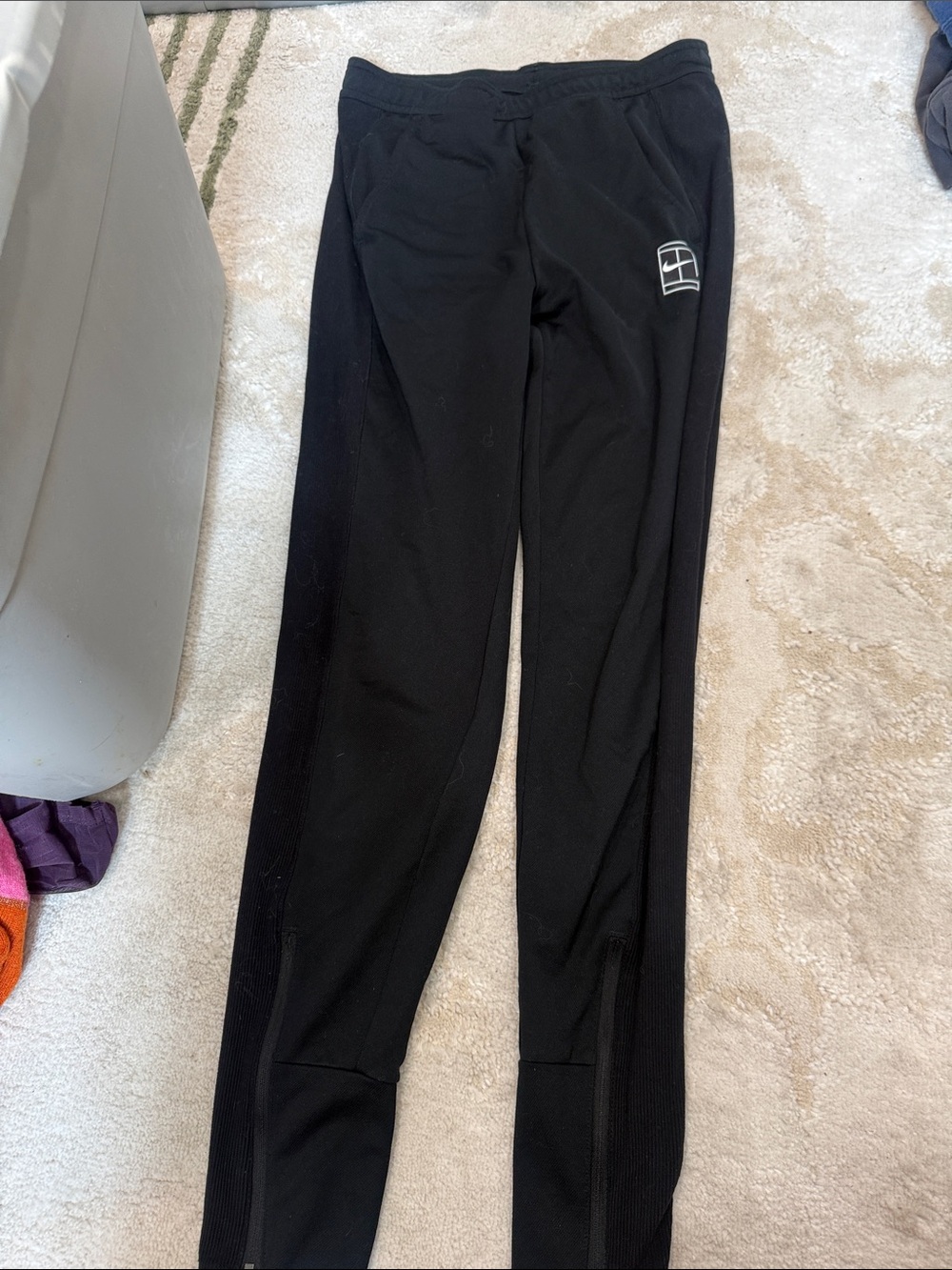Nike Black Jogger Sweatpants with White Logo